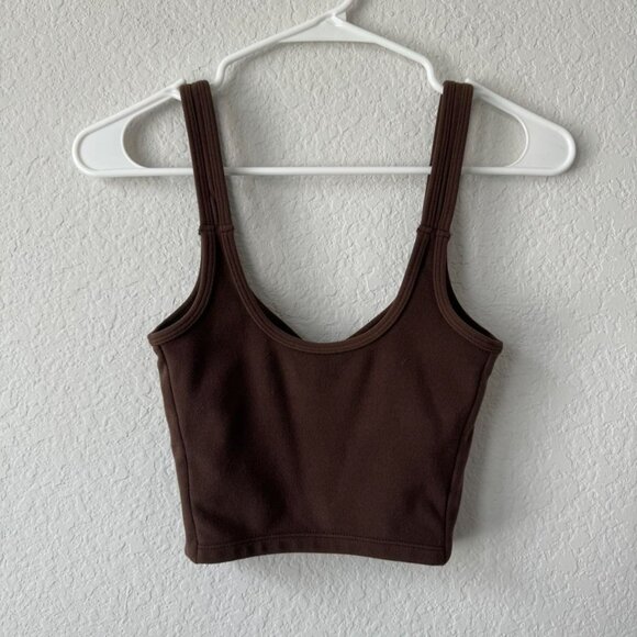 commense brown corset detail tank - Picture 7 of 8